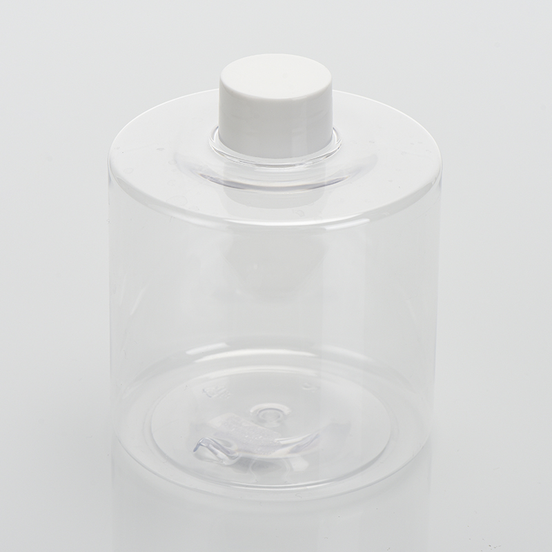 Cosmetic Packaging  450ml Cylindrical Lotion Bottle Glossy Luxury Cute Cosmetic Pet For Hair Care