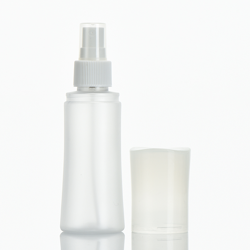 Cosmetic Irregualr PET Bottle 120ml With Spray Pump For Cosmetics