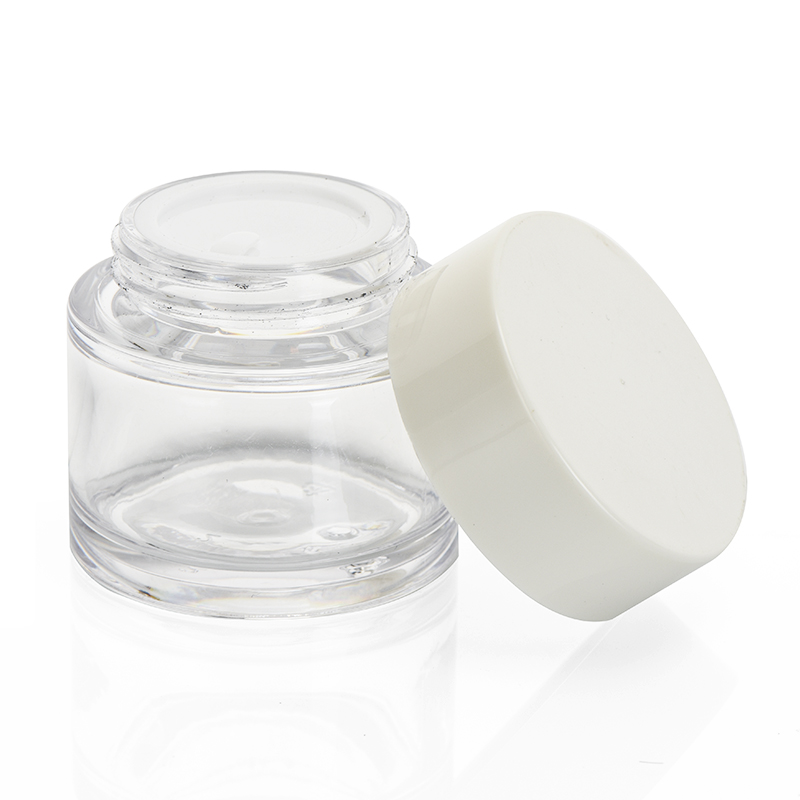 Custom Packaging 50g Refillable PET Cosmetic Container Travel Eyeface Cream Jars